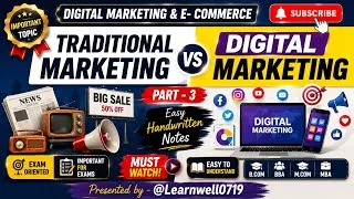 Thumbnail: Traditional Marketing vs Digital Marketing 🔥 | Difference Explained | Digital Marketing & E-Commerce