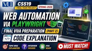 Thumbnail: 𝗖𝗦𝟱𝟭𝟵 𝗙𝗬𝗣 (𝗦𝗽𝗿𝗶𝗻𝗴 𝟮𝟬𝟮𝟲) | 𝗪𝗲𝗯 𝗔𝘂𝘁𝗼𝗺𝗮𝘁𝗶𝗼𝗻 𝘃𝗶𝗮 𝗣𝗹𝗮𝘆𝘄𝗿𝗶𝗴𝗵𝘁 | 𝗙𝗶𝗻𝗮𝗹 𝗩𝗶𝘃𝗮 𝗣𝗿𝗲𝗽𝗮𝗿𝗮𝘁𝗶𝗼𝗻 (𝗣𝗮𝗿𝘁 𝟮)