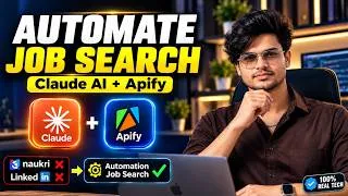 Thumbnail: Apply to 100+ jobs Automatically with Claude AI 🔥 (Hindi Tutorial)