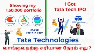 Thumbnail: I Got Tata Technologies IPO | Showing My 1,50,5000rs portfolio, Live portfolio, Learn with Bobi