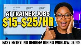 Thumbnail: AI Trainer Jobs Paying $15-$25/Hour – Now Hiring Worldwide