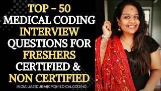 Thumbnail: Top 50 Medical Coding Interview Questions & Answers|Anatomy +ICD-10 +E/M +Modifiers | Freshers 2026