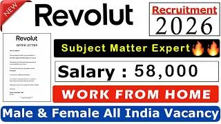 Thumbnail: Revolut Work From Home Job 2026 | Work From Home Jobs 2026 | WFH Jobs |  Online Jobs At Home