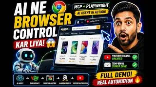 Thumbnail: AI Ne Browser Control Kar Liya  #ai #hindi #browserautomation