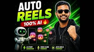 Thumbnail: Maine AI se Reel Banane ki Machine Bana Di 🔥 (Part 1) #learnwithhmd #ai #hindi