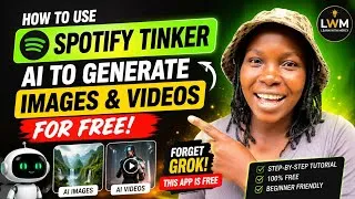 Thumbnail: Grok Alternative! Try Tinker AI by Spotify for FREE Image & Video Generation.