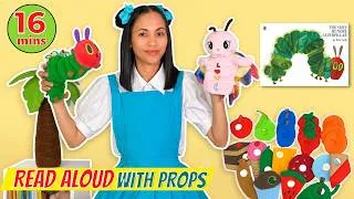 Thumbnail: The Very Hungry Caterpillar Read Aloud with Puppets | Eric Carle Books | Speech Practice for Autism