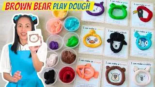 Thumbnail: Brown Bear, Brown Bear What Do You See? Play Doh | Learn Colors and Animal Names for Toddlers
