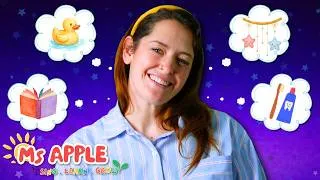 Thumbnail: Bedtime Wind Down with Ms Apple | Tidy Up, Bath Time, Brushing Teeth, Story & Bedtime | Educational