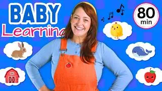 Thumbnail: Baby's First Words & Gestures | Waving, Clapping, Nodding | Sensory Learning | Nursery Rhymes 🍎