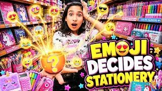 Thumbnail: Emoji Decides My Stationery Shopping Challenge! 😱✏️ Can I Buy My Favorite Items?