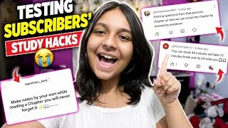 Thumbnail: Rating Subscribers’ Study Hacks 📚😭| #studyhacks #studentlife #studytips #schoollife #youtubeindia