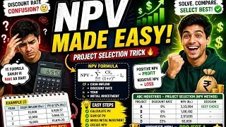 Thumbnail: How to Solve NPV Numericals Easily? | Project Management Hindi