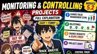 Thumbnail: Monitoring & Controlling Projects Explained (EVM, Milestones, Scope Creep)