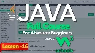 Thumbnail: W3Schools Java Full Course For Beginners: Lesson-16 | Java W3Schools Tutorial | Java Nested For Loop