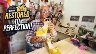 Thumbnail: Restoring Old Shoes Into Custom Yellow Sandals | Shoe Restoration