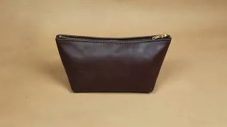Thumbnail: Making a Handmade Leather Zipper Pouch | Free Pattern Leather Craft