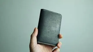 Thumbnail: Making Handmade Leather Vertical Bifold Wallet | Free Pattern Leather Craft