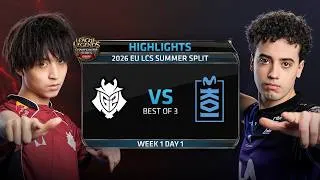 Thumbnail: G2 vs MKOI | HIGHLIGHTS | 2026 EULCS Summer Split Regular Season - Week 1 Day 1