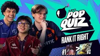Thumbnail: Rank It Right | LEC Pop Quiz Duo | 2026 Spring