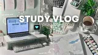 Thumbnail: STUDY VLOG 🌷 productive days, TeraBox, uni vlog, slow living, study with me, school vlog, exam week
