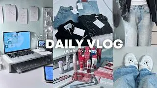 Thumbnail: daily vlog ✧˖° productive days, study vlog, Aelfric Eden haul, JudyDoll haul, aesthetic room