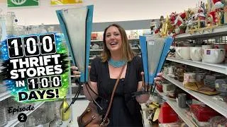Thumbnail: WE'VE NEVER SEEN THESE BEFORE! THRIFTING 100 STORES! | Ep. 2: Goodwill Shopping
