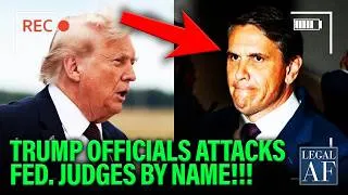 Thumbnail: Trump PARTIES as his Homeland Security Top Lawyer ATTACKS Federal Judges By NAME!!!