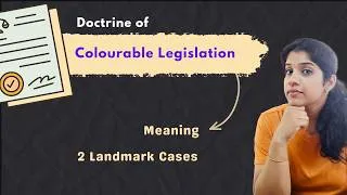 Thumbnail: Doctrine of Colourable Legislation Explained with Case Laws | Article 246