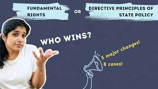 Thumbnail: Fundamental Rights vs DPSP: Who Wins? | 5 Major Changes & 8 Landmark Cases