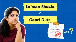 Thumbnail: Lalman Shukla vs Gauri Dutt Case Explained | Indian Contract Act, 1872