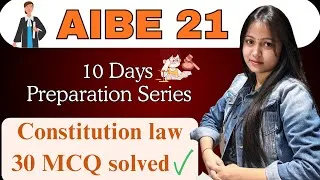 Thumbnail: AIBE 21 top 30 questions Constitution Law| preparation series | Day -1 | 