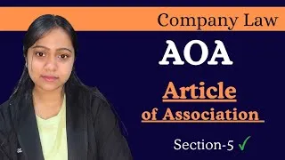 Thumbnail: Article of association company law| AOA | Companies Act,2013 |