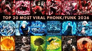 Thumbnail: TOP 20 MOST VIRAL PHONK/FUNK 2026 🔥 PLAYLIST