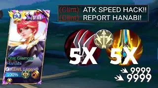 Thumbnail: META HANABI ATTACK SPEED HACK BUILD 500%!! SPEED HACK🔥!!HANABI BEST BUILD-MLBB (Must try)