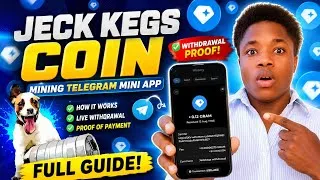Thumbnail: JECK KEGS COIN Telegram Mining App Tutorial + Withdrawal Proof | How to Mine & Withdraw