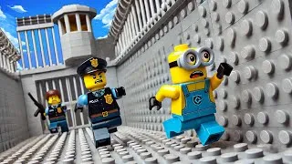 Thumbnail: How Minions Escape from LEGO City Lockup? LEGO Land | Lego Stop Motion