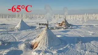 Thumbnail: The homes of nomads in Russia's Arctic tundra can withstand the HARSHEST frosts in the WORLD.