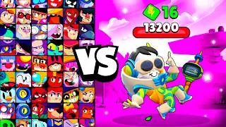 Thumbnail: WINDSTOCK GRAY vs ALL BRAWLERS! With 16 POWER-UPs! | Brawl Stars