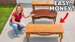 Thumbnail: 3 Thrifted End Tables Flip Challenge | Assembly Line Furniture Makeover | Lemons To Lemonade Home