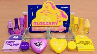 Thumbnail: Purple vs Yellow - Mixing Makeup Eyeshadow Into Slime ASMR