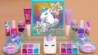 Thumbnail: Mixing Unicorn Makeup into Clear Slime ASMR