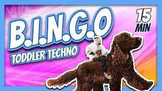 Thumbnail: BINGO + 15 MINUTES of Toddler Techno 🎶⚡️ | Lenny Pearce Kids Rave