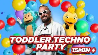 Thumbnail: Toddler Techno Party 🎉 | Non-Stop Dance Mix for Kids