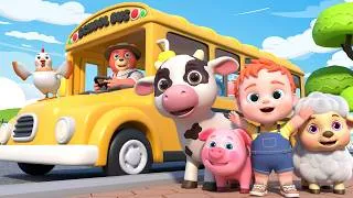 Thumbnail: Wheels On The Bus With Animals | Animal Song | Nursery Rhymes & Kids Songs