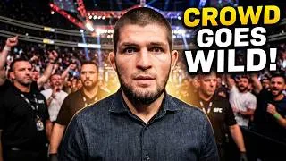 Thumbnail: The Crowd Goes Wild as Khabib Nurmagomedov Arrives!