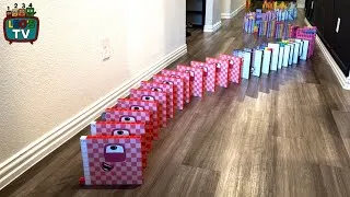 Thumbnail: NumberBlocks Super Fun Domino Chain Reaction | |  Leo’s TV