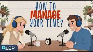 Thumbnail: How to Manage Your Time Effectively? | English Podcast for English Speaking Practice | (A2-B1)