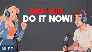 Thumbnail: Don’t Quit, Do It For Yourself | Learn English Podcast for English Speaking Practice (A2-B1)