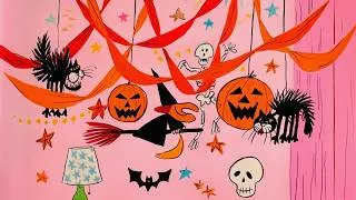 Thumbnail: a vintage halloween playlist because it's almost spooky season